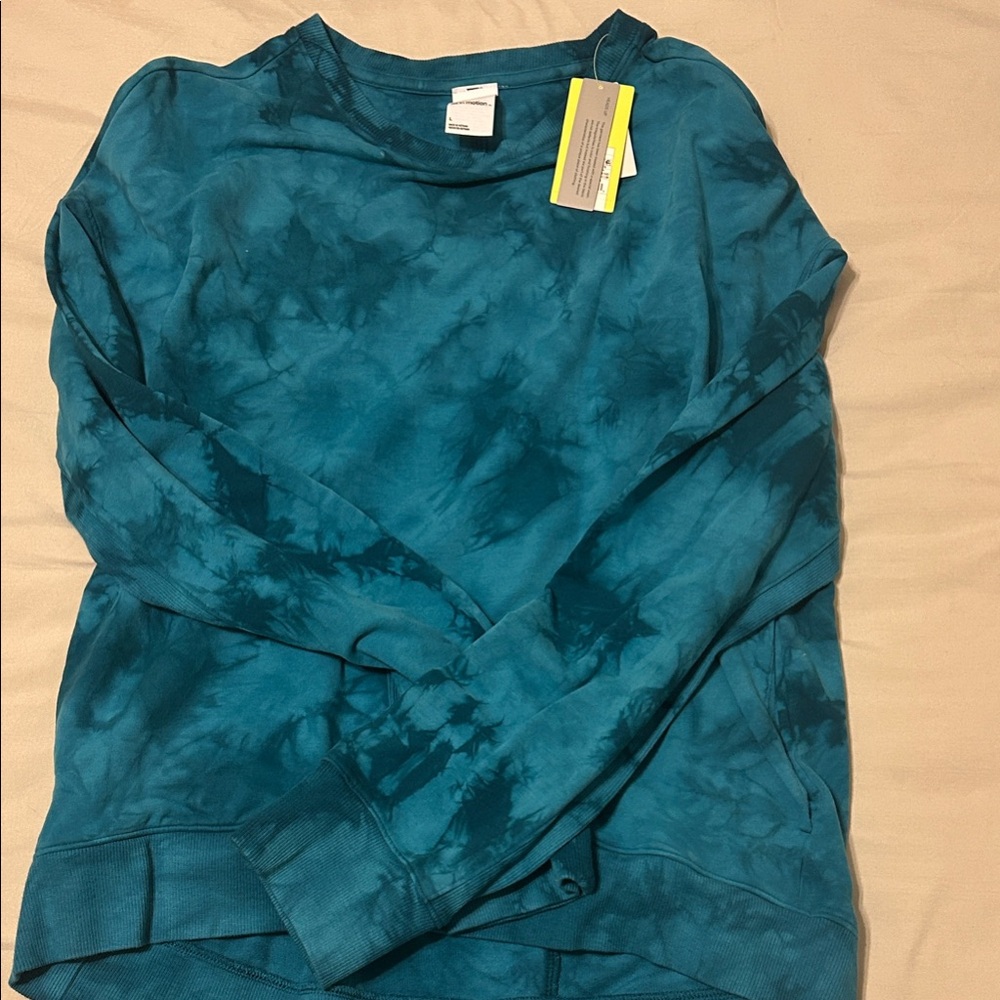 All in Motion Teal Tie-Dye Sweatshirt